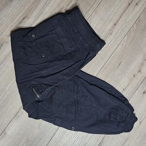 Women's Classic Black Jogger Cargo Pants